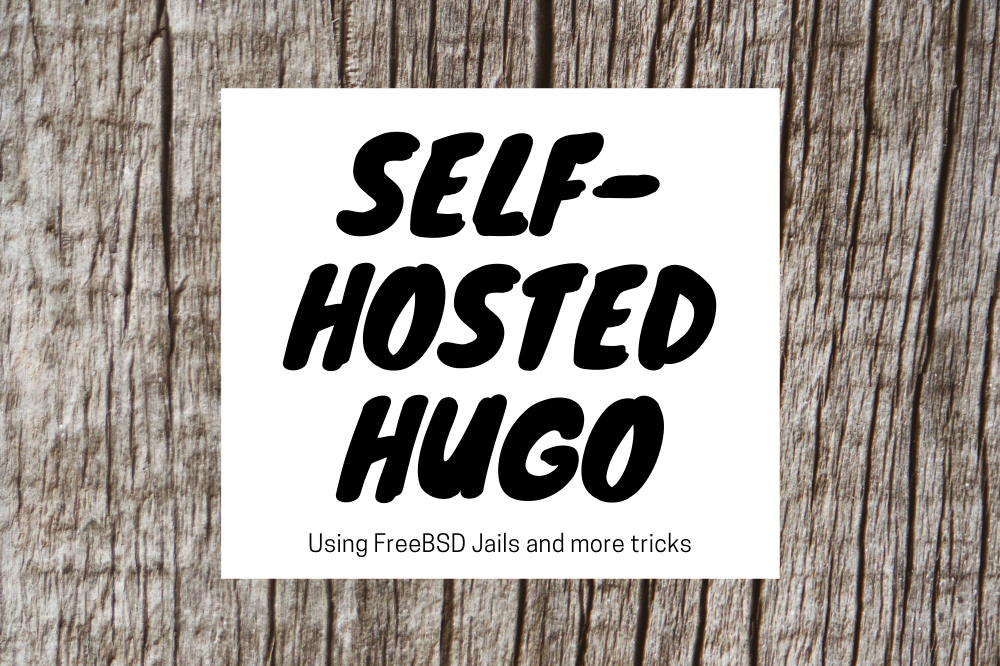 How to self-host a Hugo web app