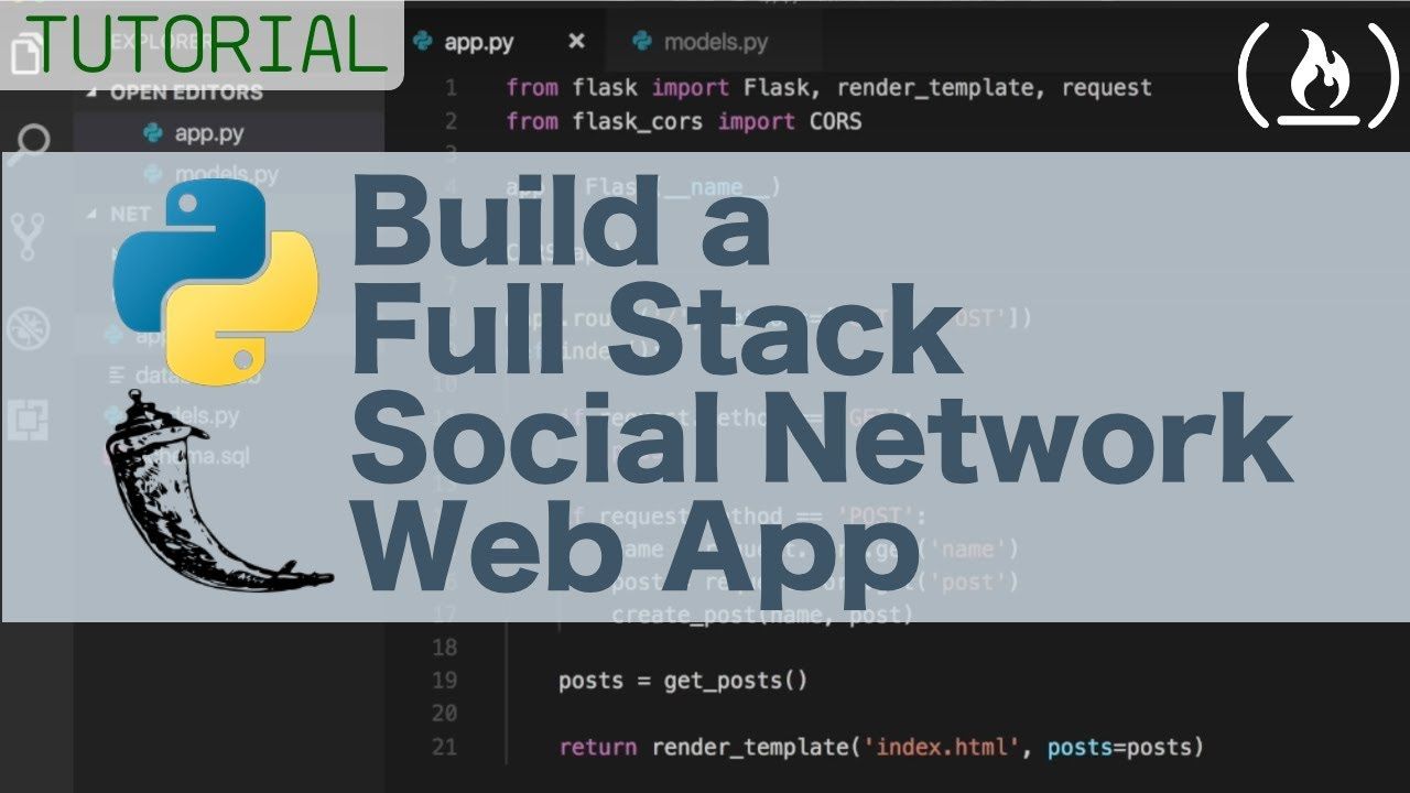 Full stack Python Flask tutorial - Build a social network