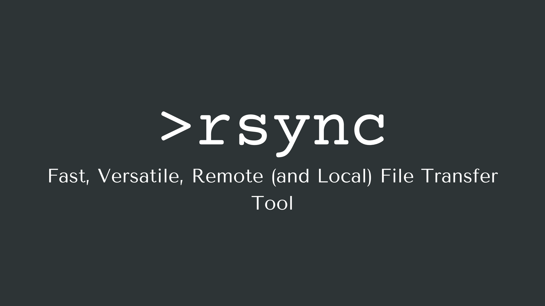 RSync Examples – Rsync Options and How to Copy Files Over SSH
