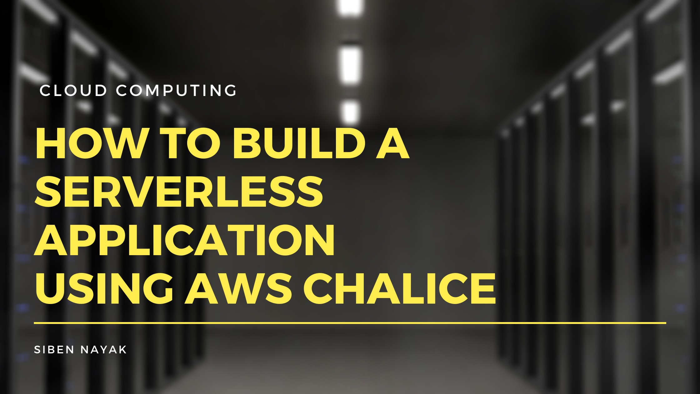 How to Build a Serverless Application Using AWS Chalice