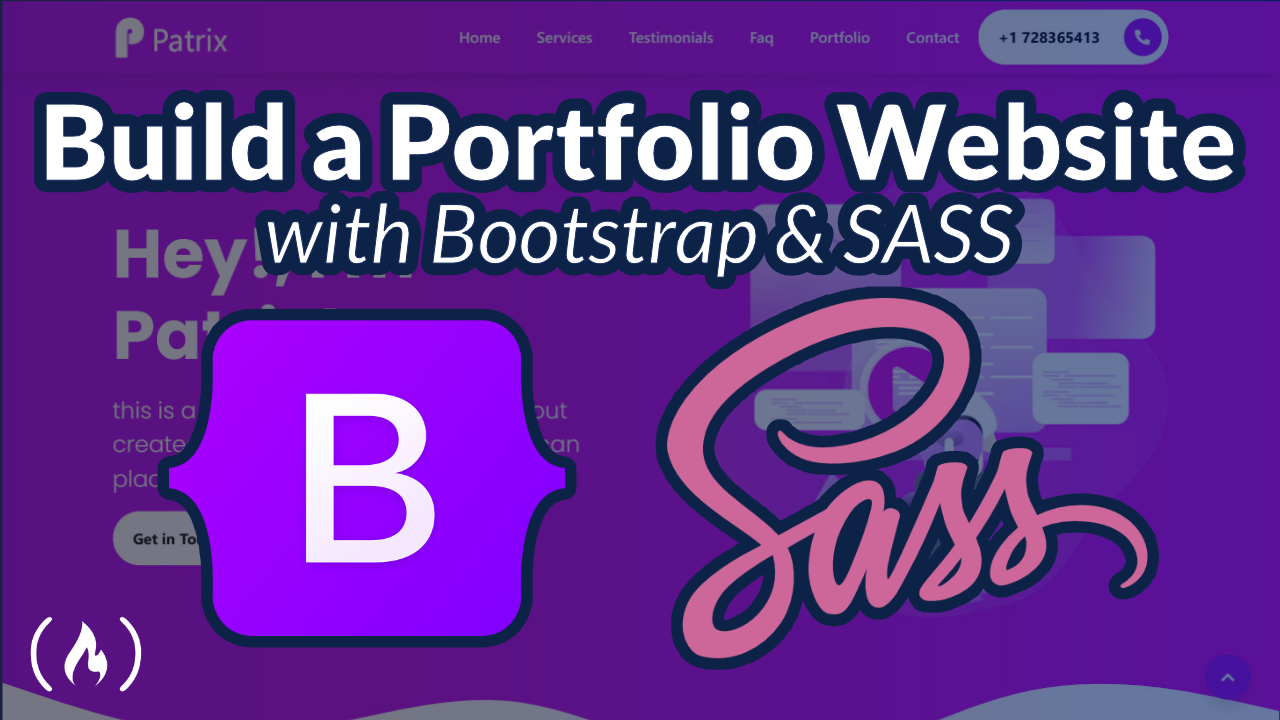 Learn Bootstrap 5 and SASS by Building a Portfolio Website