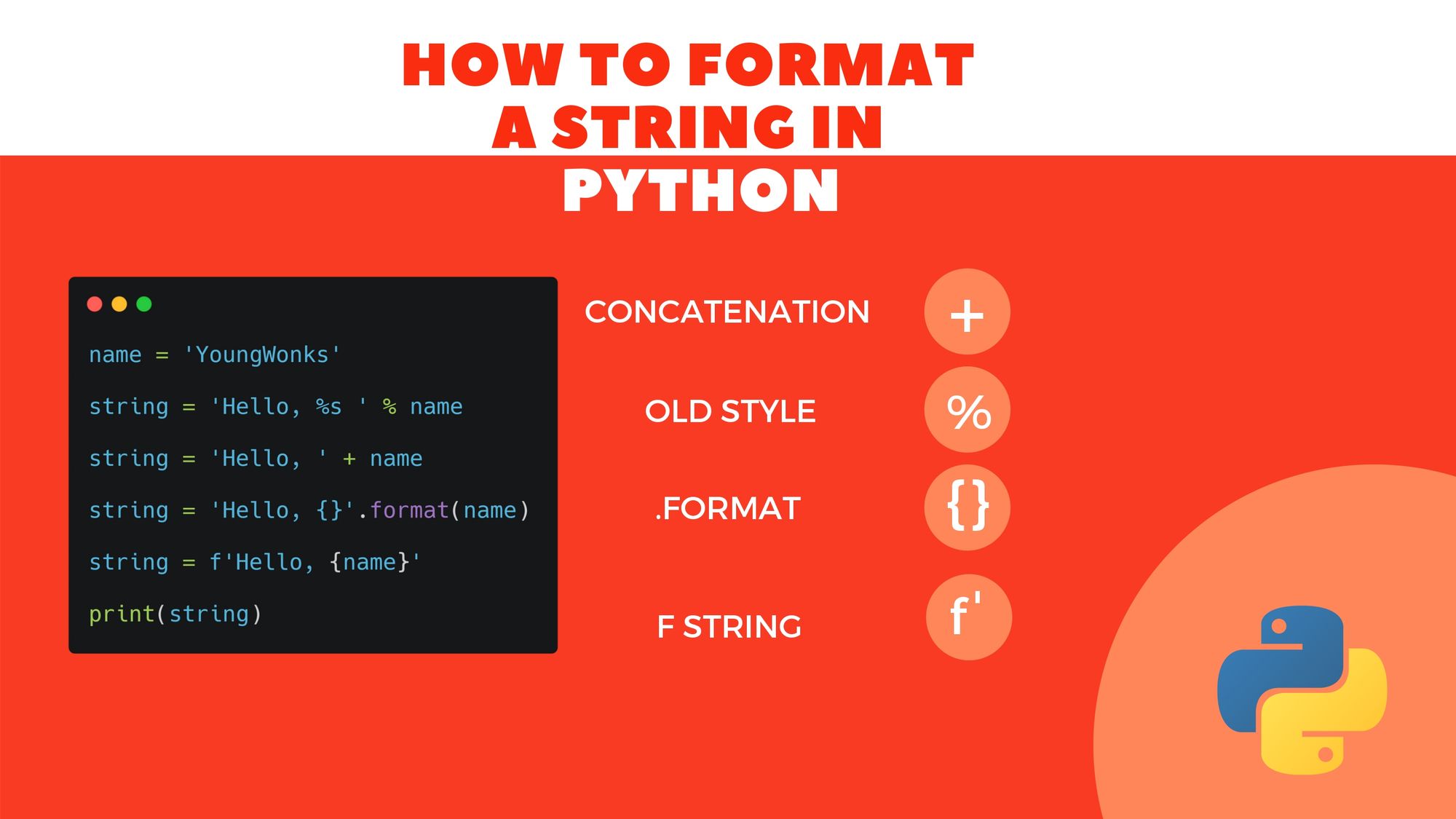 How to Format a String in Python
