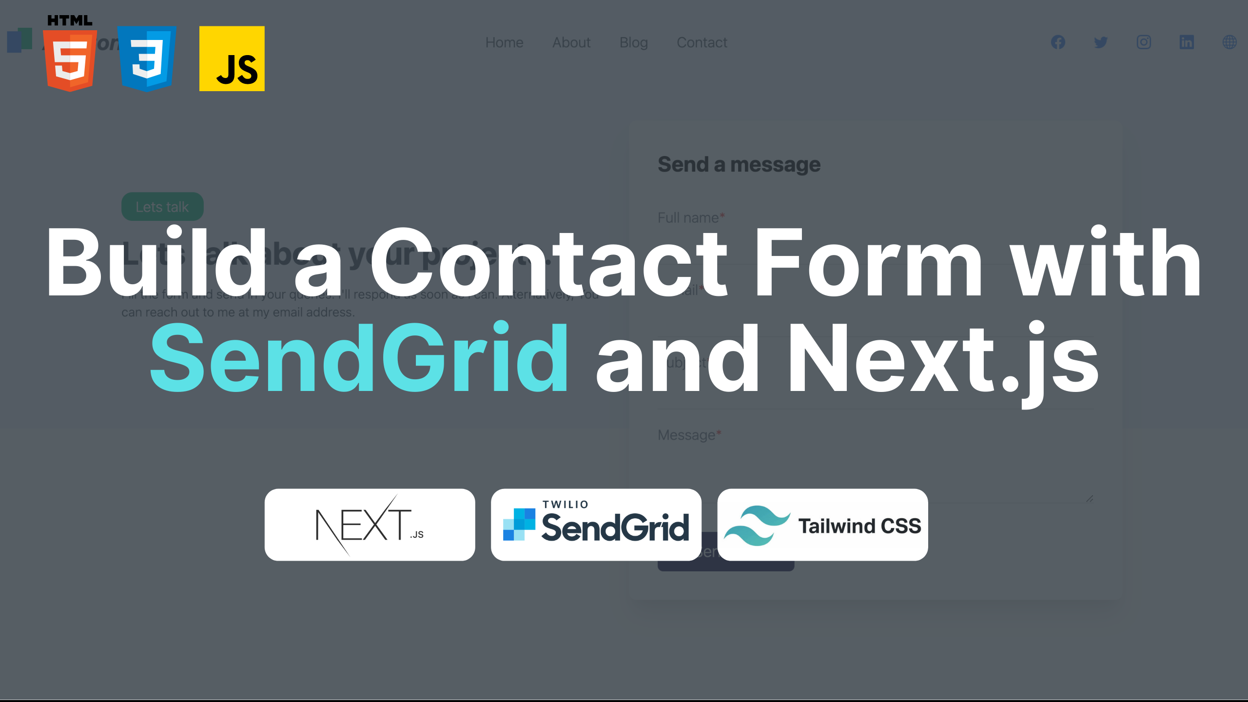How to Build a Contact Form with SendGrid and Next.js