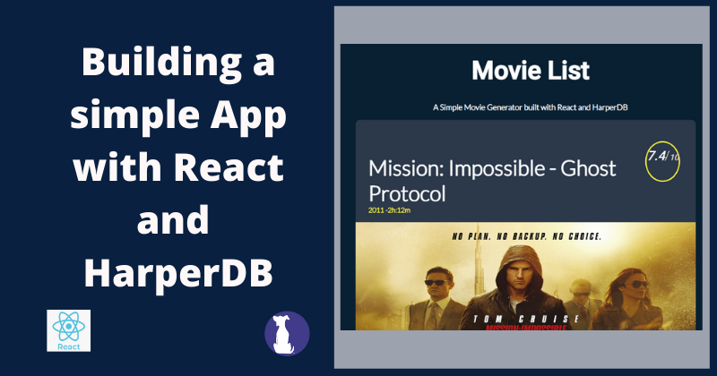 React Tutorial – Build a Movie List Generator with React and HarperDB