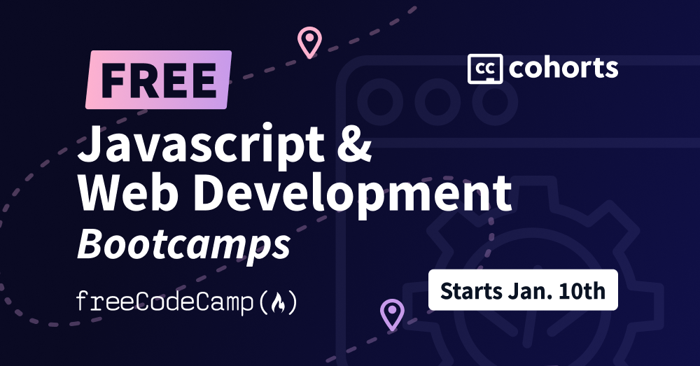 New Free Bootcamps Based on freeCodeCamp – Learn JavaScript & Web Development with Weekly Live Streams