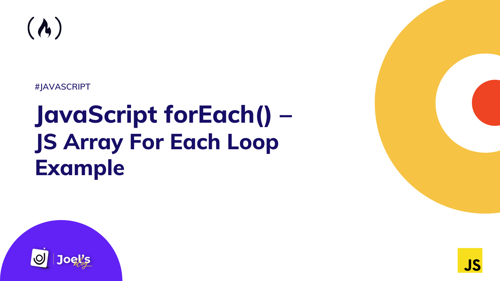 JavaScript forEach() – JS Array For Each Loop Example