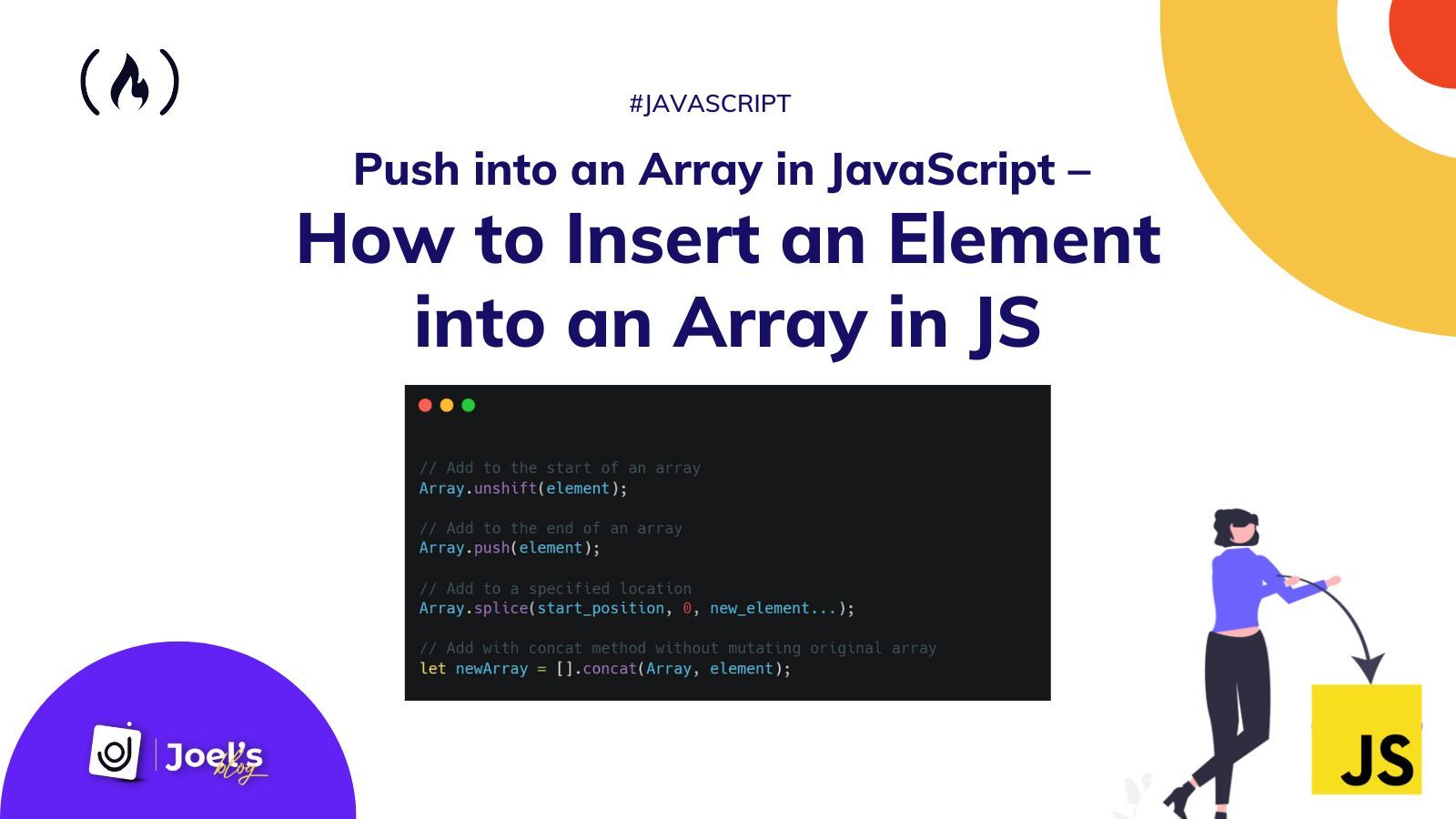 Push into an Array in JavaScript – How to Insert an Element into an Array in JS