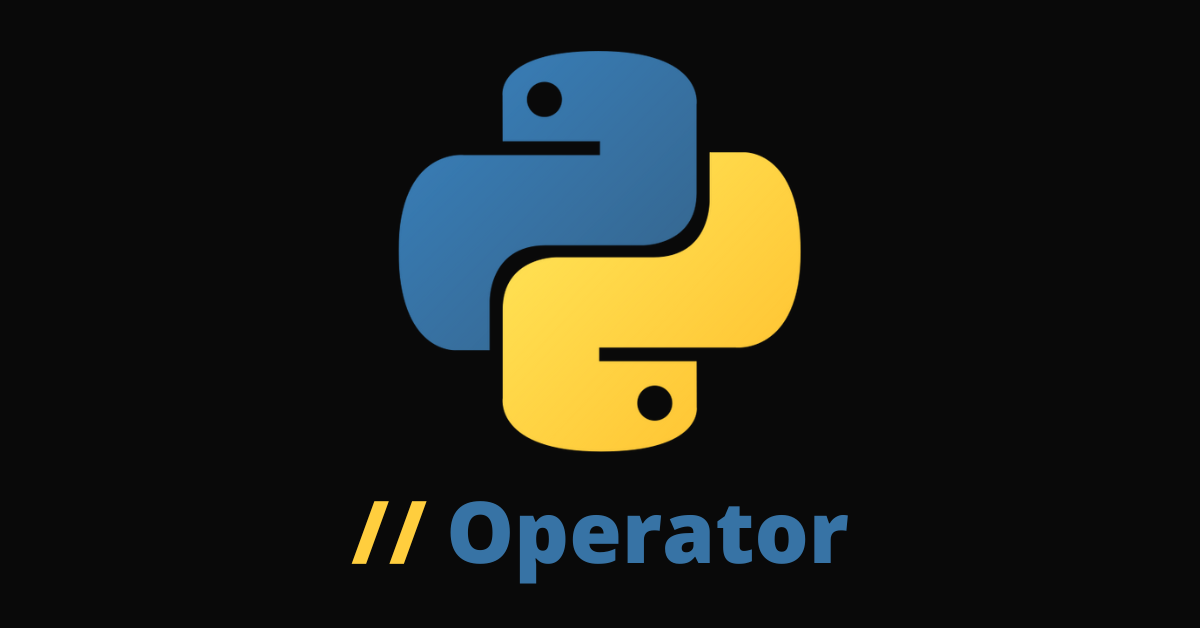 Python double slash operator(//)
