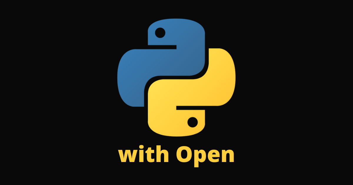 With Open in Python – With Statement Syntax Example