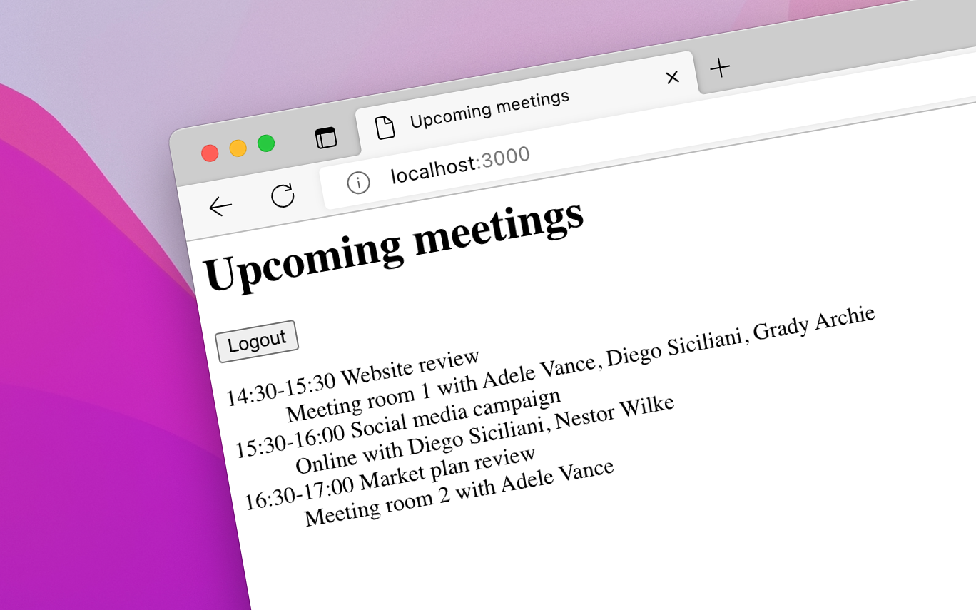 How to Show Upcoming Meetings for a Microsoft 365 User