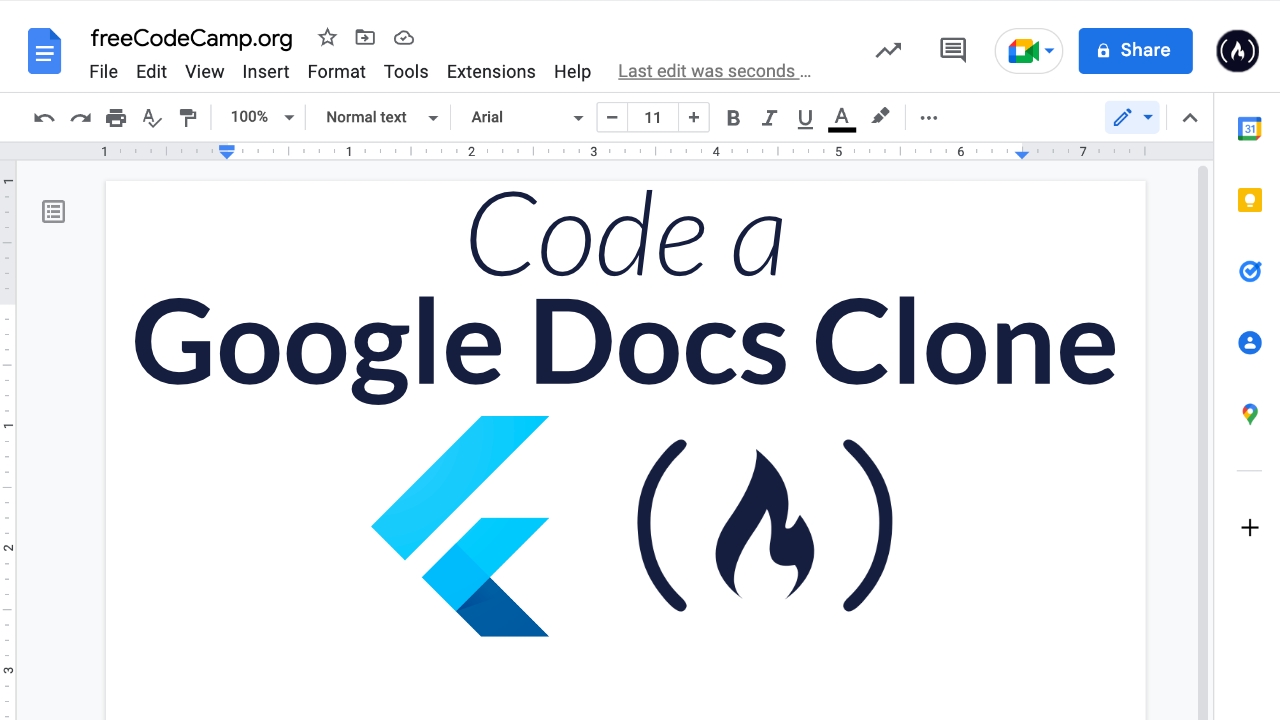 Code Google Docs with Flutter