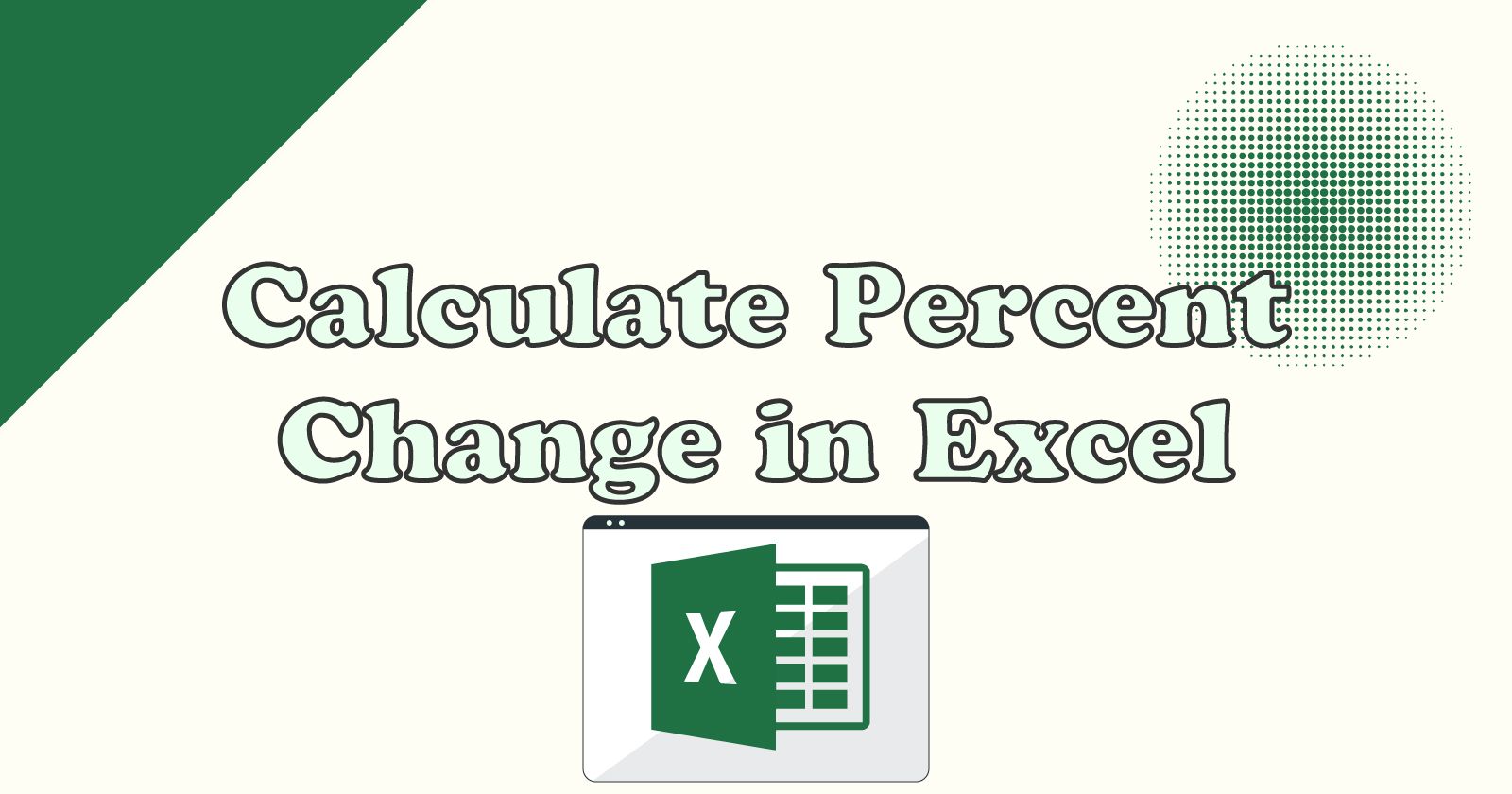 How to Calculate Percentage Differences Between Two Numbers in Excel - Cell Percentage Change Tutorial