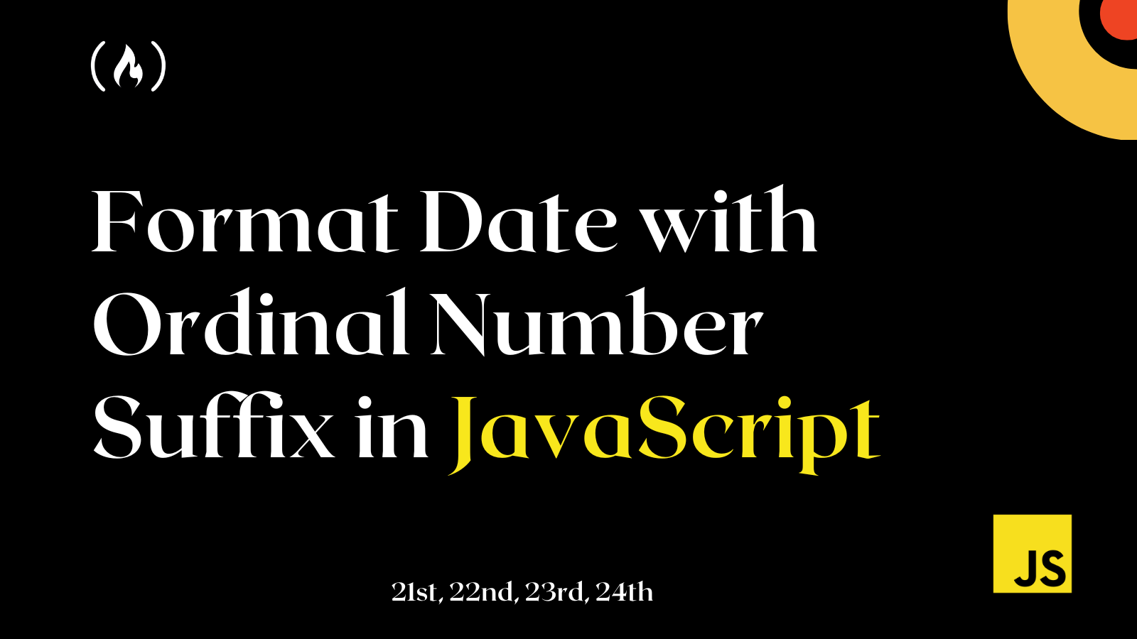 How to Format Dates with Ordinal Number Suffixes (-st, -nd, -rd, -th) in JavaScript