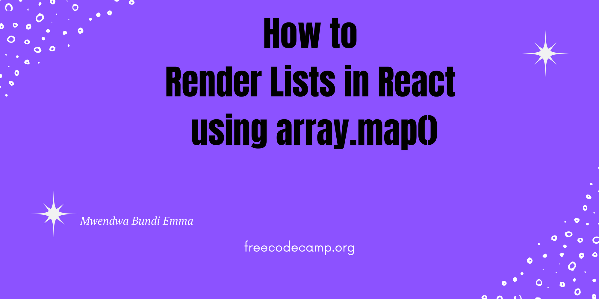 How to Render Lists in React using array.map()