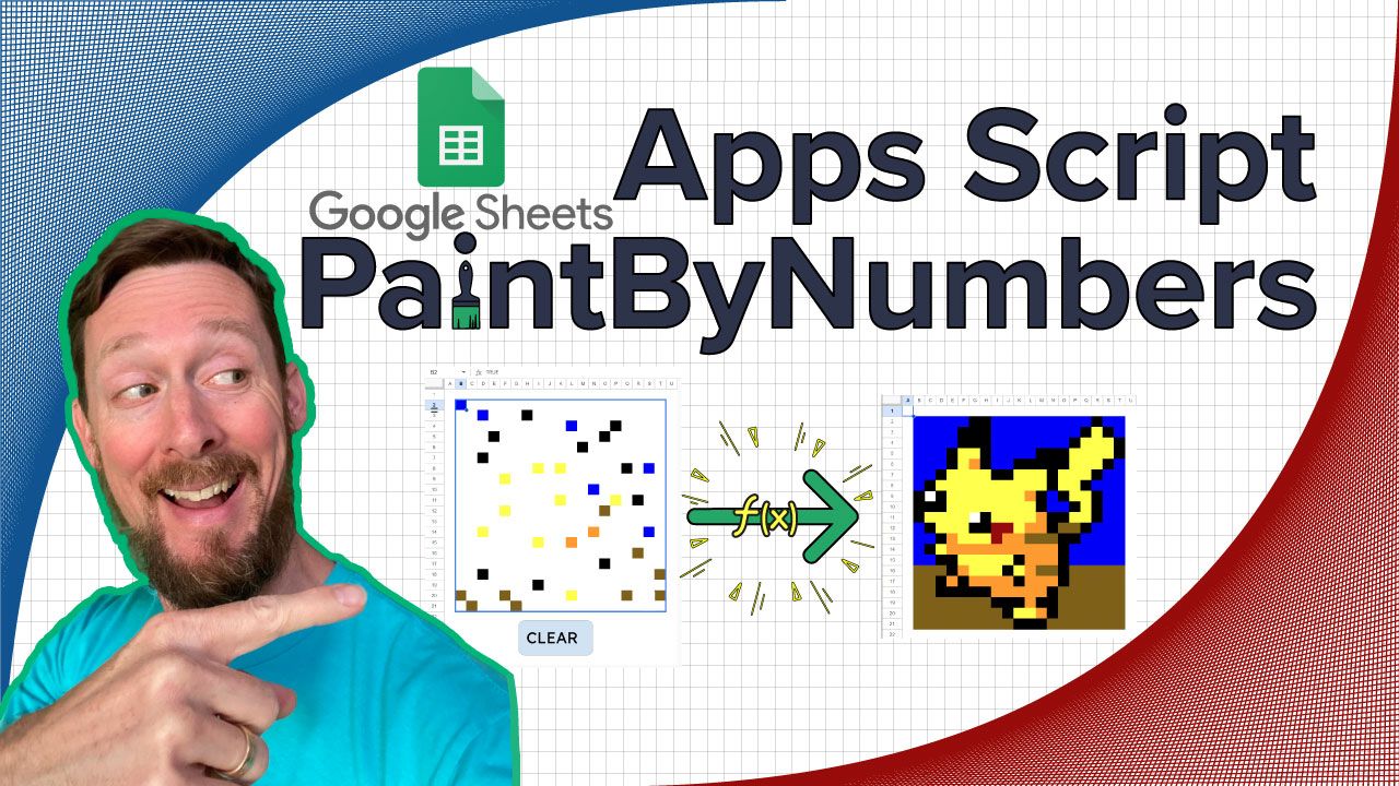 Learn Google Apps Script – Build a Paint By Numbers Spreadsheet