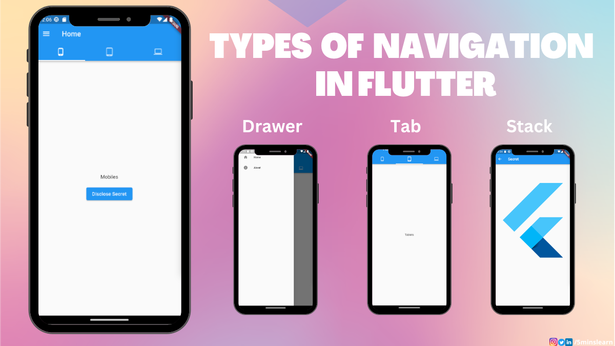 Navigation in Flutter – How to Add Stack, Tab, and Drawer Navigators to Your Apps