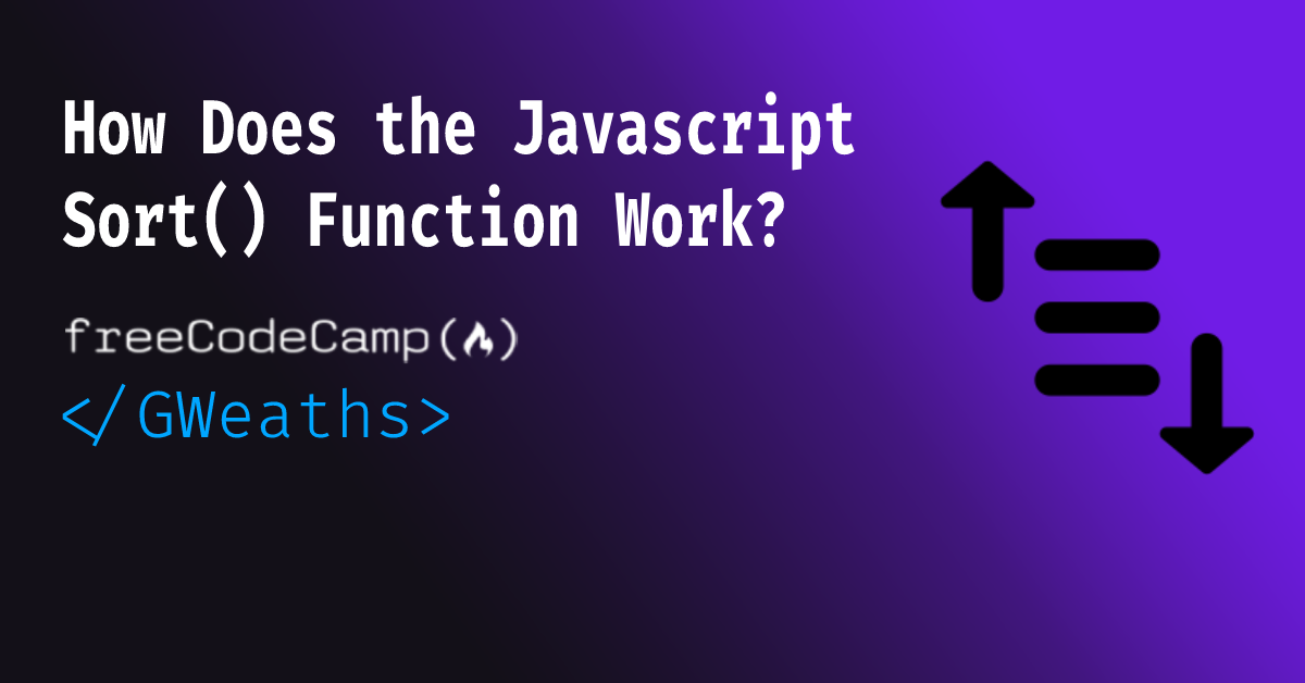 JavaScript Sort() – How to Use the Sort Function in JS