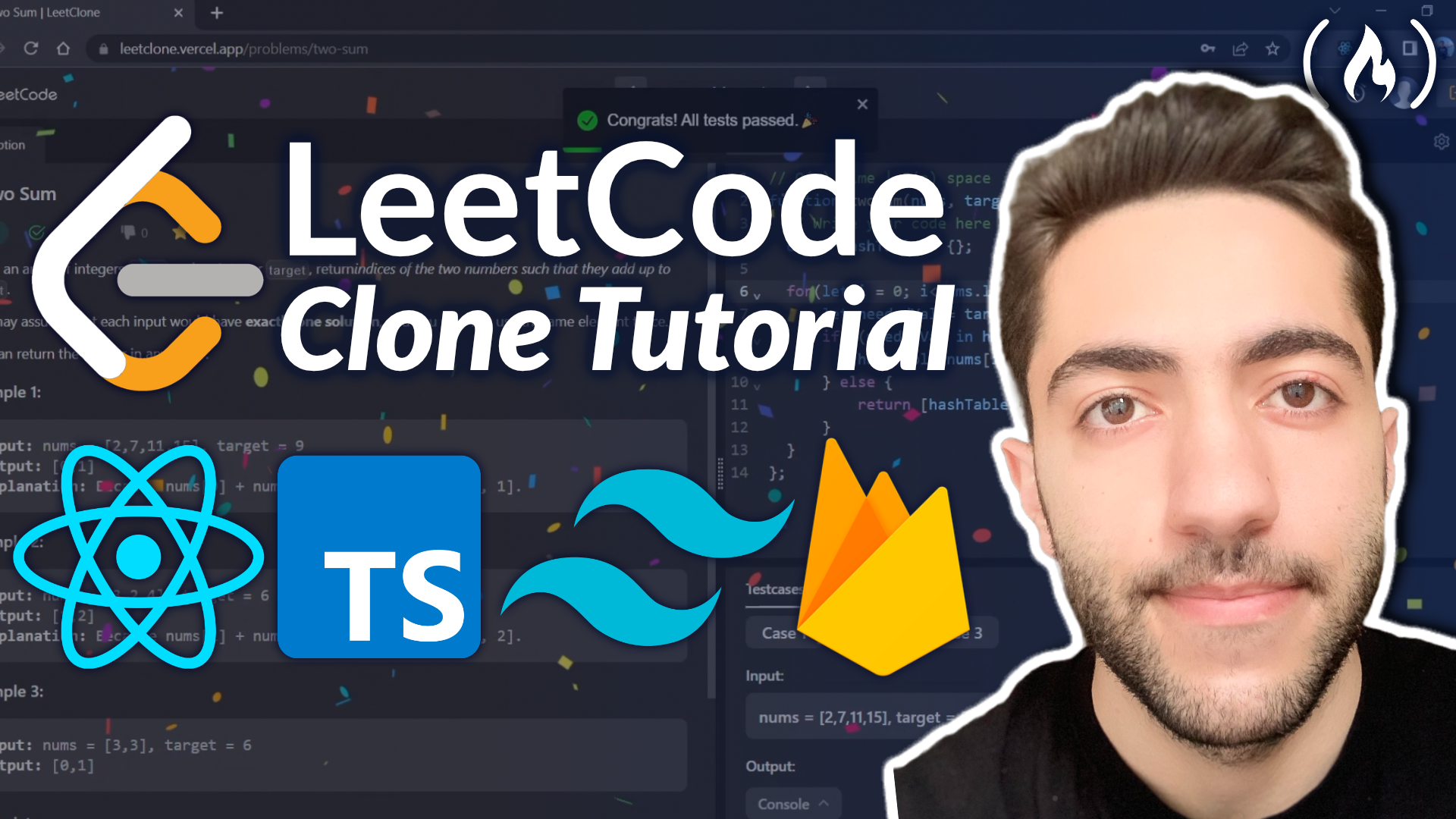 Build and Deploy a LeetCode Clone with React, Next JS, TypeScript, Tailwind CSS, Firebase