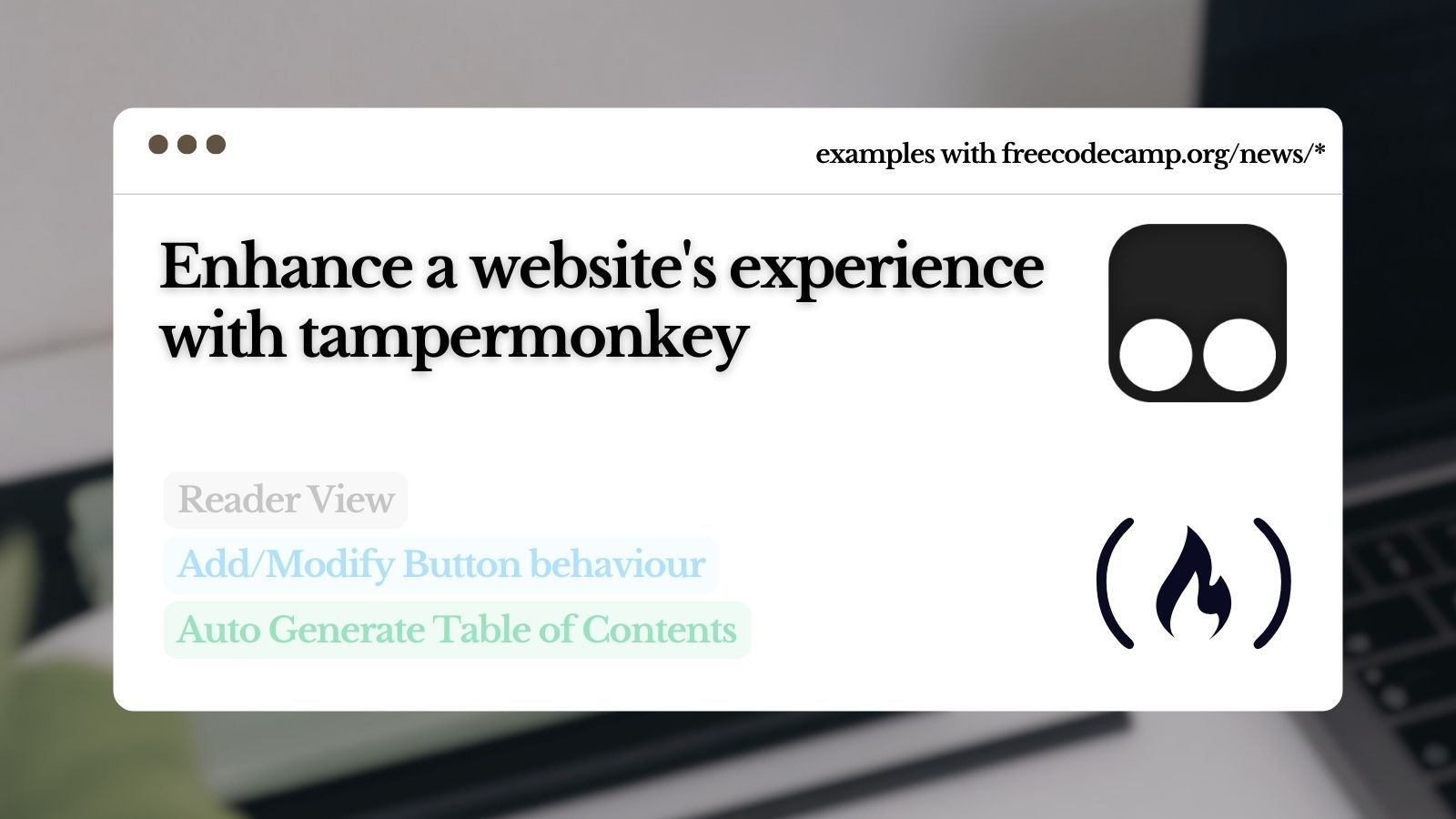 How to Use Tampermonkey to Improve a Website's UI – Example Using freeCodeCamp
