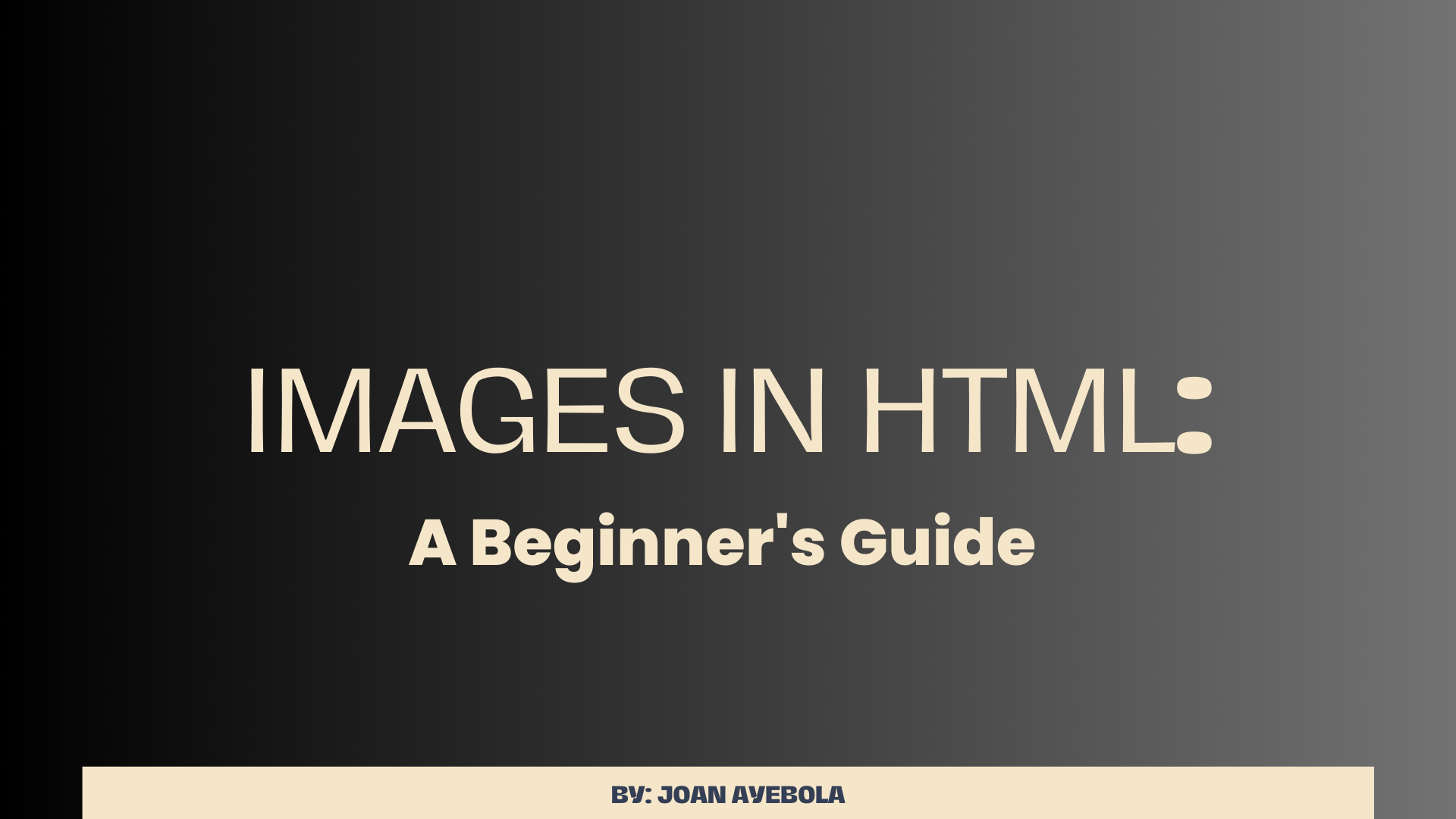 How to Work with Images in HTML – A Beginner's Guide