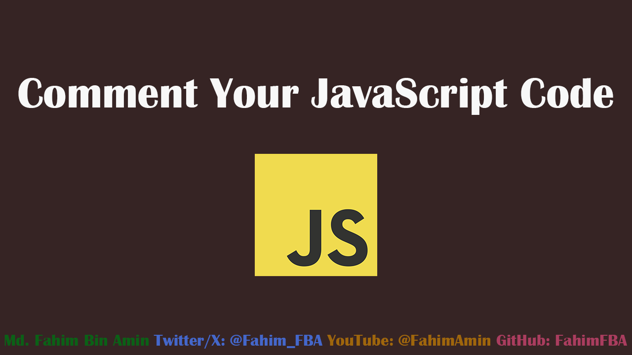 How to Comment Your JavaScript Code