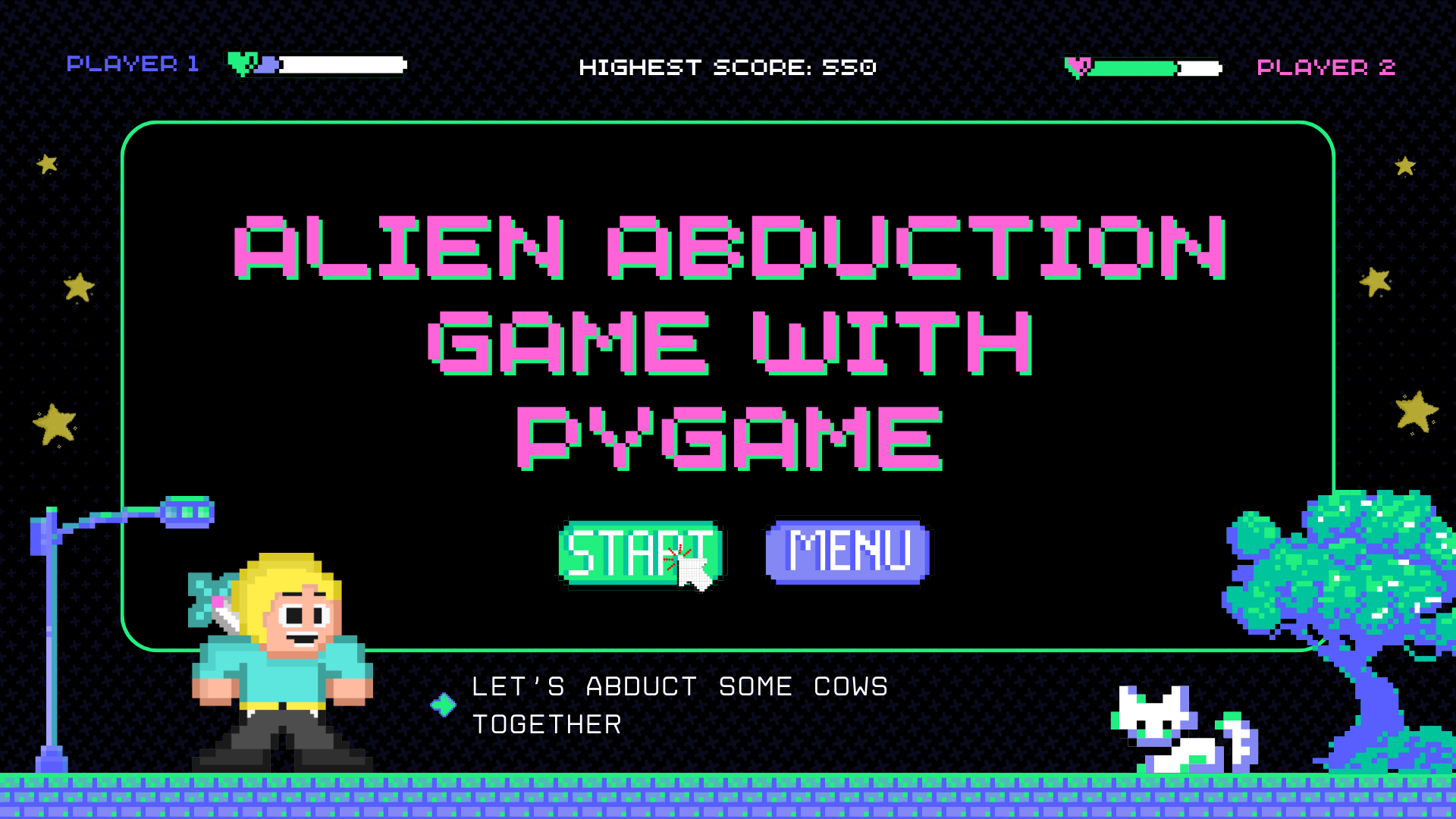 Image for PyGame Tutorial – How to Build an Alien Abduction game