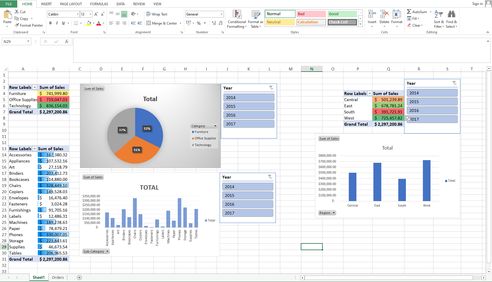 How to Analyze and Visualize Large Datasets with Microsoft Excel Using Pivot Tables and Charts