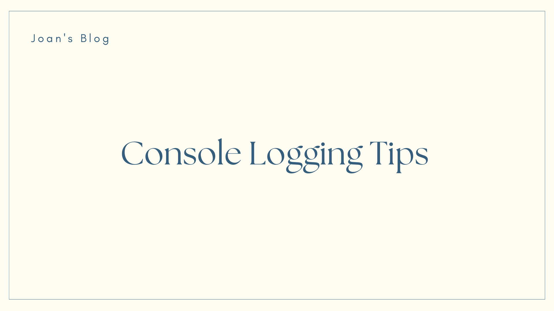 Console Logging Tips – How to Debug and Understand Your Code