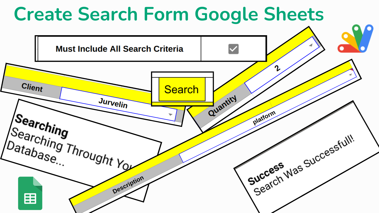 Image for How to Create a Search Form in Google Sheets – Google Apps Script Tutorial