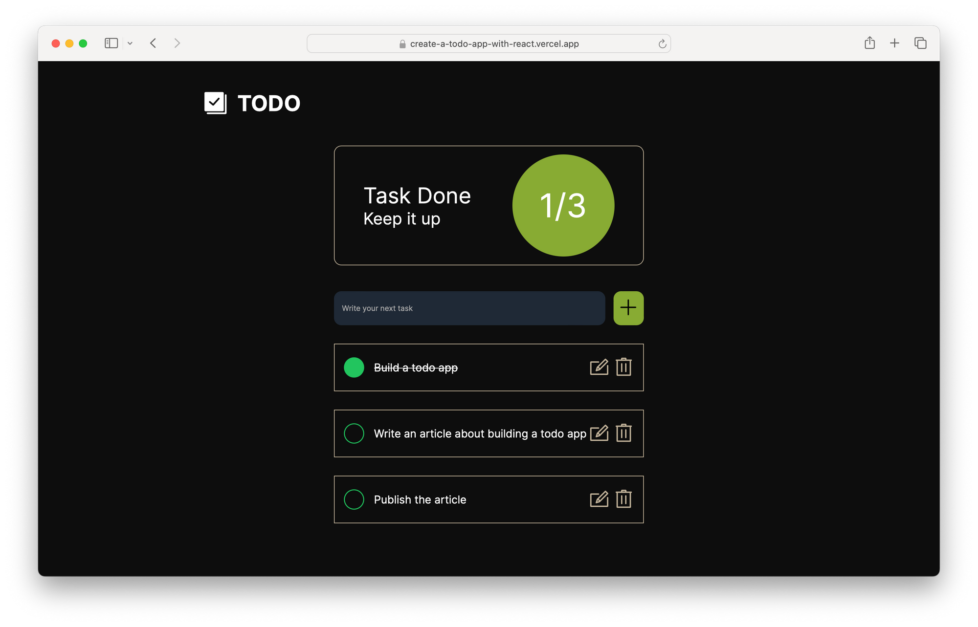 Image for How to Build a TODO App from Scratch with React.js