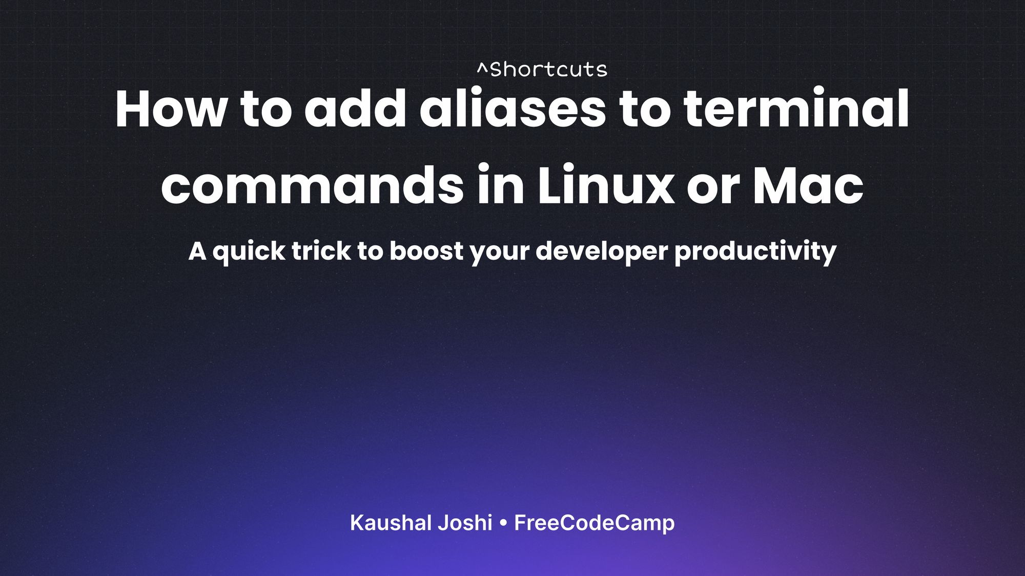 How to Add Aliases to Terminal Commands in Linux and Mac