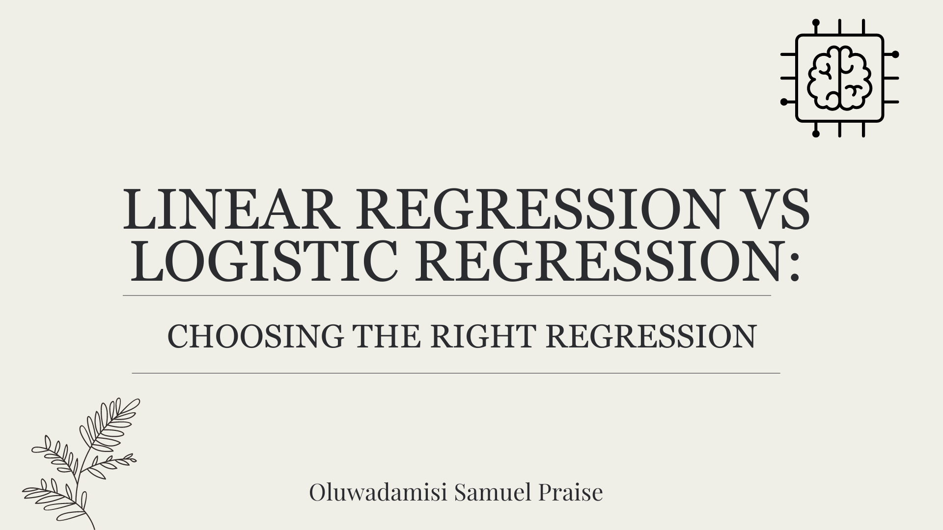 Linear vs Logistic Regression:  How to Choose the Right Regression Model for Your Data