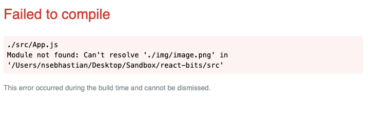 React-failed-to-compile-image