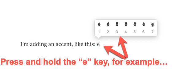 Press-and-hold-accent-method