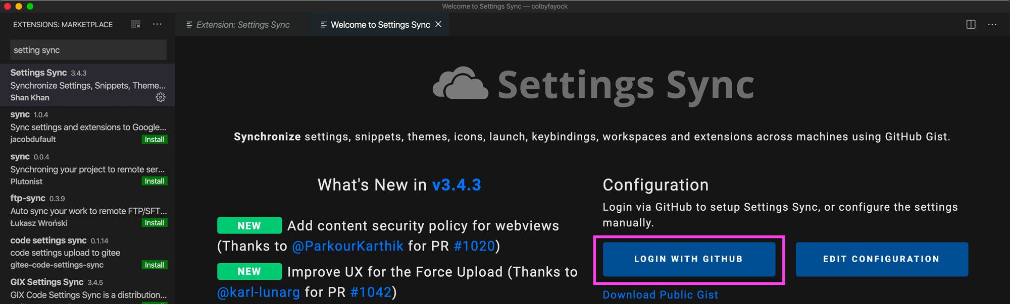 vs-code-settings-sync-login-with-github