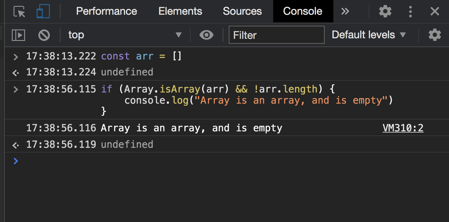 Como verificar se um array do JavaScript está vazio ou sem .length