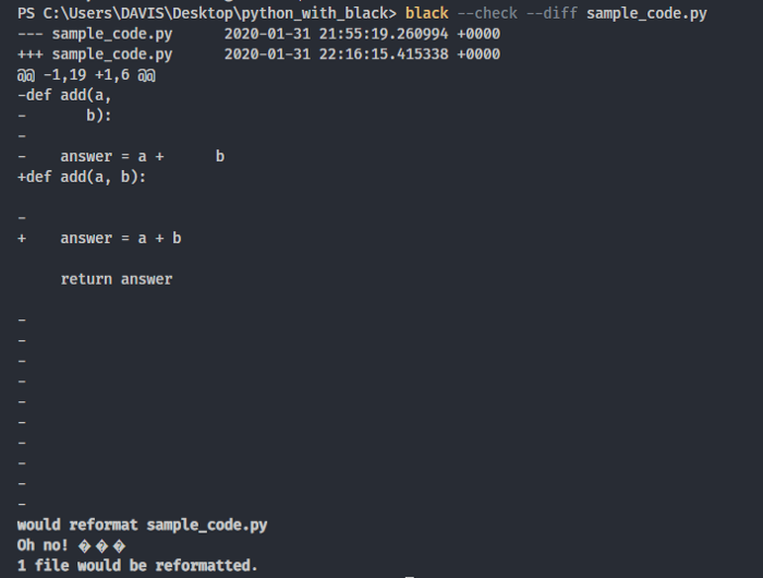 Como formatar automaticamente seu código em Python com o Black