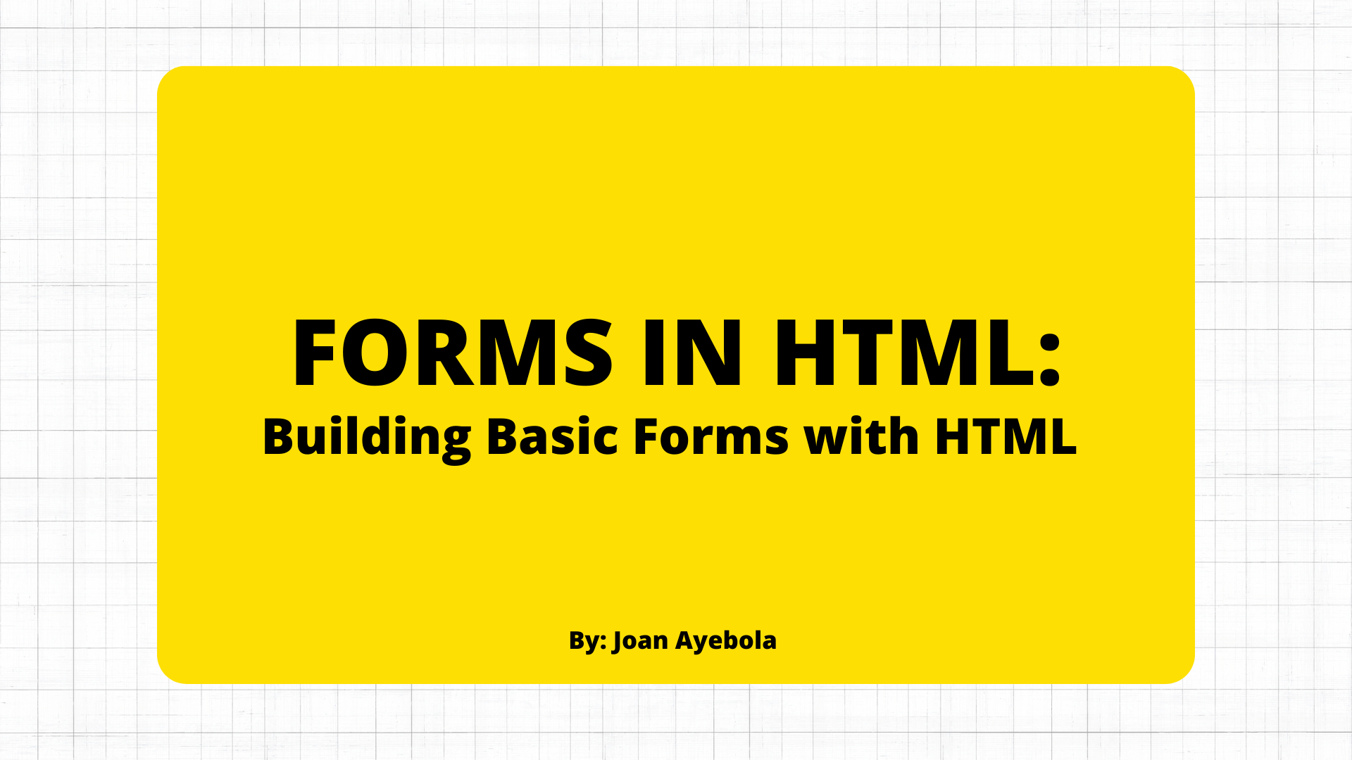 Форми в HTML: як створити базові форми за допомогою HTML